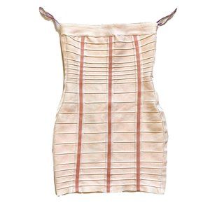 NWOT Baby light pink sexy strapless bandage dress